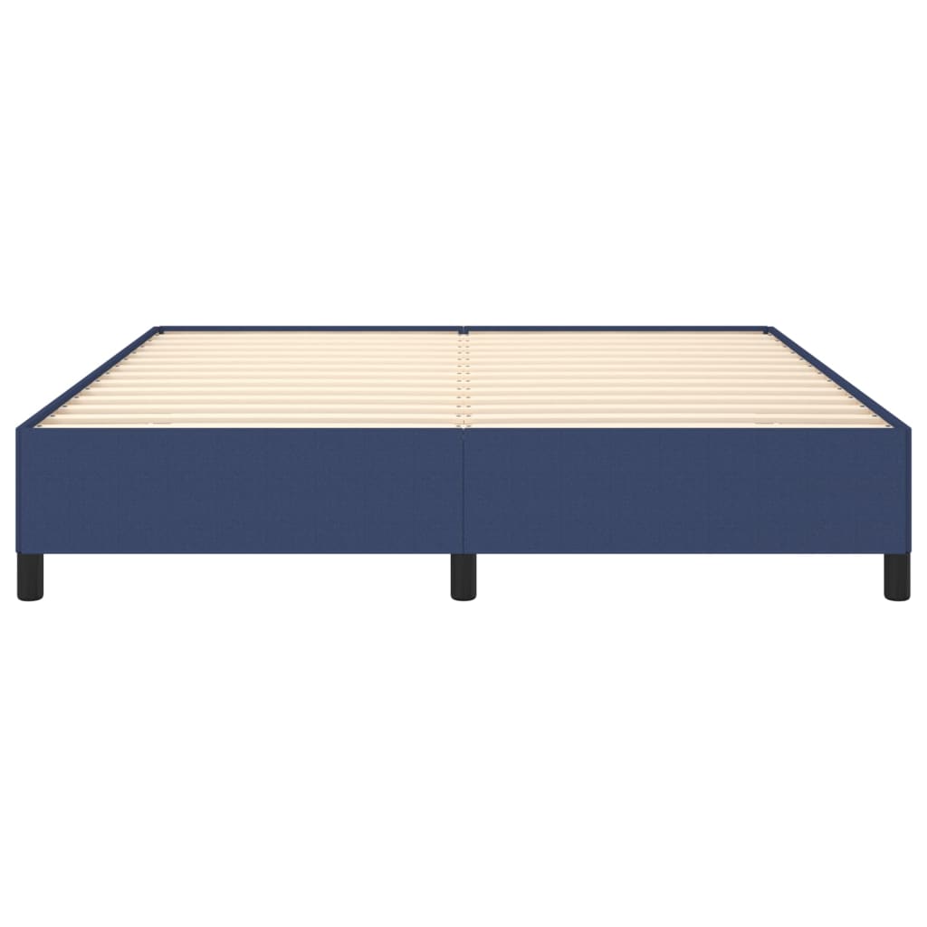 sengeramme uden madras 160x200 cm stof blå