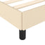 sengeramme uden madras 180x200 cm stof cremefarvet