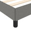 sengeramme uden madras 200x200 cm stof mørkegrå