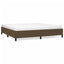 sengeramme uden madras 200x200 cm stof mørkebrun
