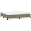 sengeramme uden madras 200x200 cm stof gråbrun