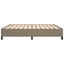 sengeramme uden madras 200x200 cm stof gråbrun