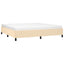 sengeramme uden madras 200x200 cm stof cremefarvet