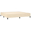 sengeramme uden madras 200x200 cm stof cremefarvet