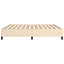 sengeramme uden madras 200x200 cm stof cremefarvet