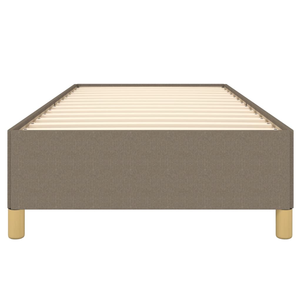 sengeramme uden madras 90x190 cm stof gråbrun