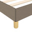 sengeramme uden madras 90x190 cm stof gråbrun