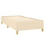 sengeramme uden madras 90x190 cm stof cremefarvet