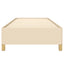 sengeramme uden madras 90x190 cm stof cremefarvet