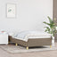 sengeramme uden madras 90x200 cm stof gråbrun
