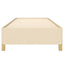 sengeramme uden madras 90x200 cm stof cremefarvet