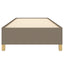 Sengeramme uden madras Taupe 100x200 cm Stof