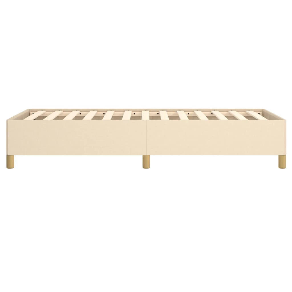 Sengeramme uden madras Creme 100x200 cm Stof