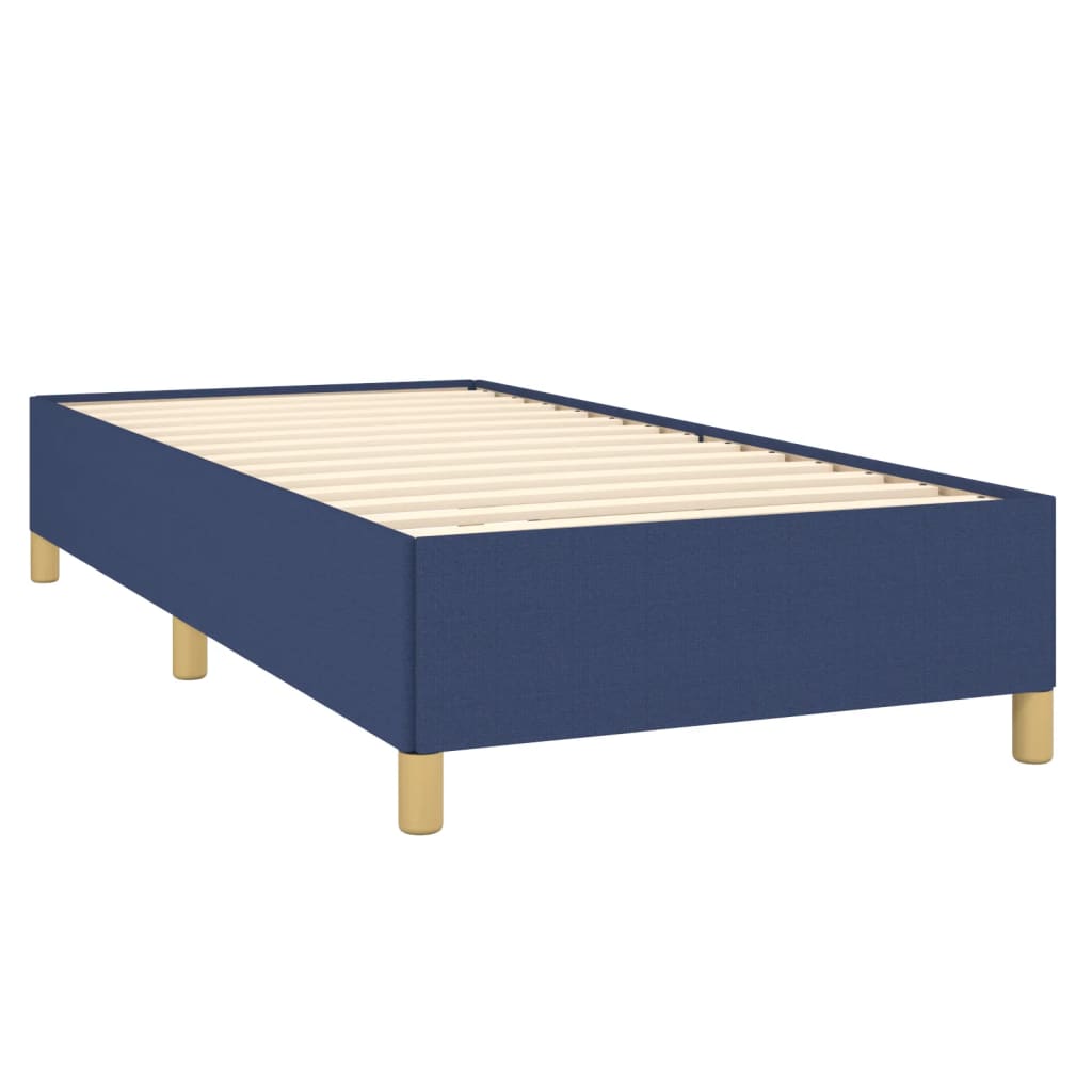 sengeramme uden madras 100x200 cm stof blå