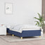 sengeramme uden madras 100x200 cm stof blå