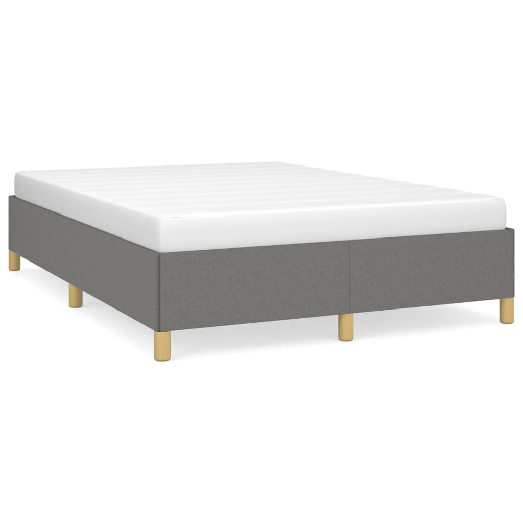 sengeramme uden madras 140x190 cm stof mørkegrå