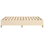 sengeramme uden madras 140x190 cm stof cremefarvet
