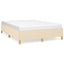 sengeramme uden madras 140x200 cm stof cremefarvet