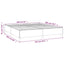 sengeramme uden madras 160x200 cm stof sort
