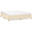 sengeramme uden madras 160x200 cm stof cremefarvet