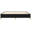 sengeramme uden madras 200x200 cm stof sort