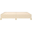sengeramme uden madras 200x200 cm stof cremefarvet
