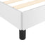 sengeramme uden madras 90x190 cm kunstlæder hvid