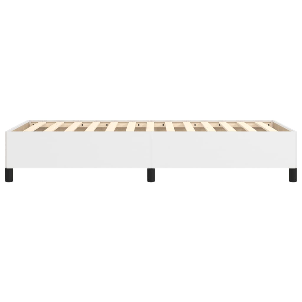 sengeramme uden madras 90x200 cm kunstlæder hvid