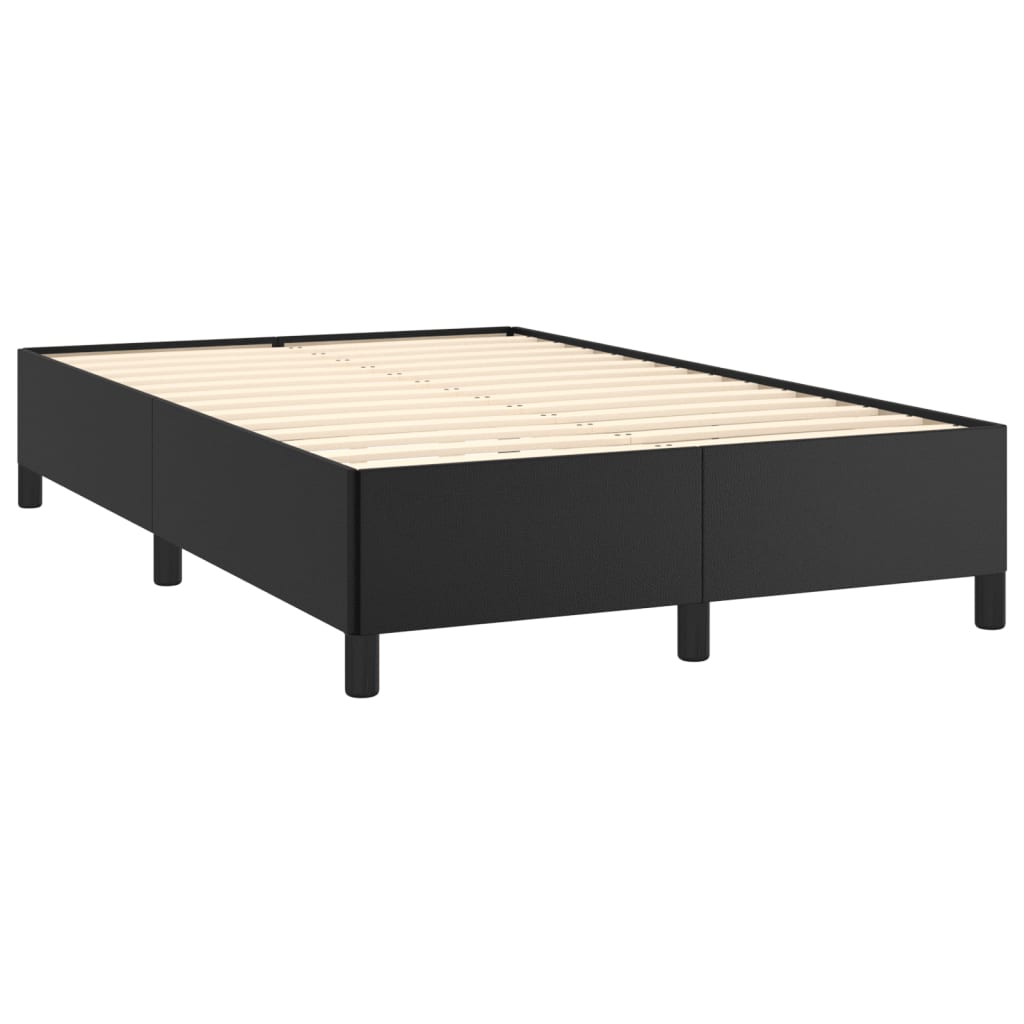 sengeramme uden madras 120x200 cm kunstlæder sort