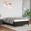 sengeramme uden madras 120x200 cm kunstlæder sort