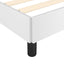 sengeramme uden madras 140x190 cm kunstlæder hvid
