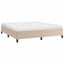 sengeramme uden madras 160x200 cm kunstlæder cappuccinofarvet