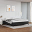 sengeramme 180x200 cm kunstlæder sort