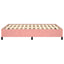 sengeramme uden madras 140x190 cm fløjl pink