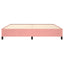 sengeramme uden madras 200x200 cm fløjl pink