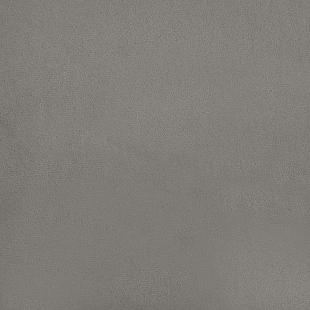 sengestel uden madras lysegrå 100x190 cm dobbelt fløjl