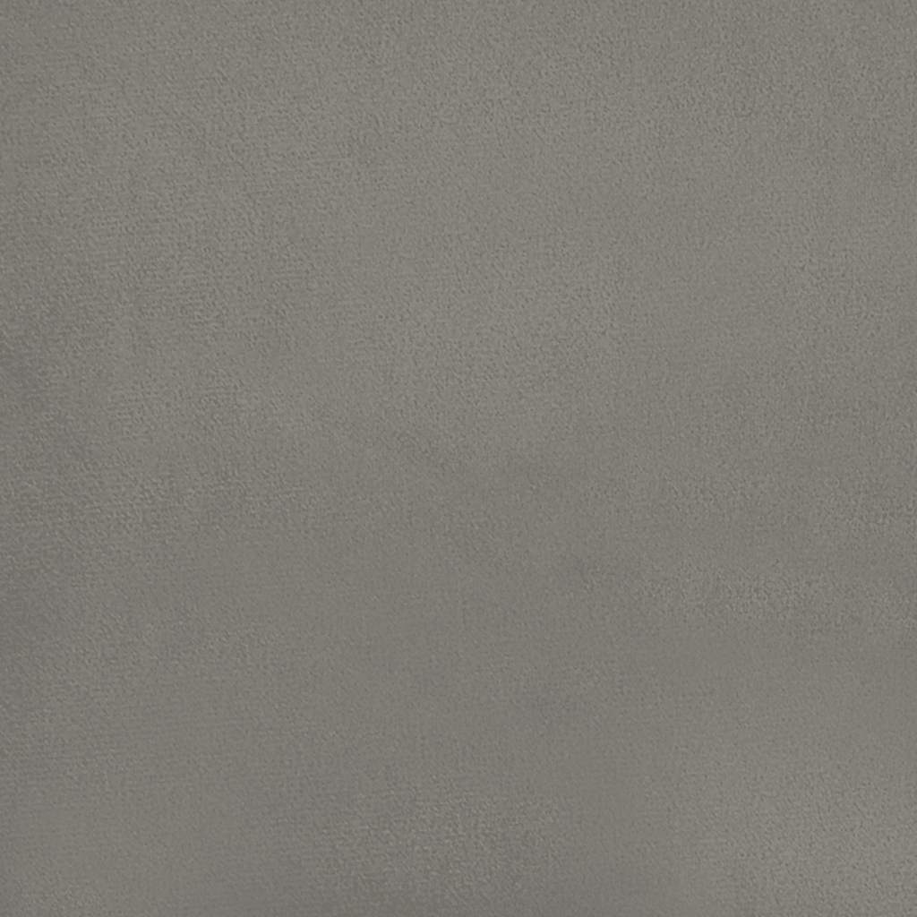 sengestel uden madras lysegrå 152x203 cm queen size velour