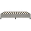 sengestel uden madras lysegrå 193x203 cm kingsize velour