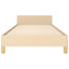 Sengeramme uden madras Creme 100x200 cm Stof