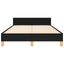 Sengeramme uden madras Sort 120x200 cm Stof