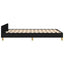 Sengeramme uden madras Sort 120x200 cm Stof