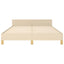 sengeramme uden madras 140x190 cm stof cremefarvet