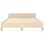 sengeramme uden madras 140x200 cm stof cremefarvet