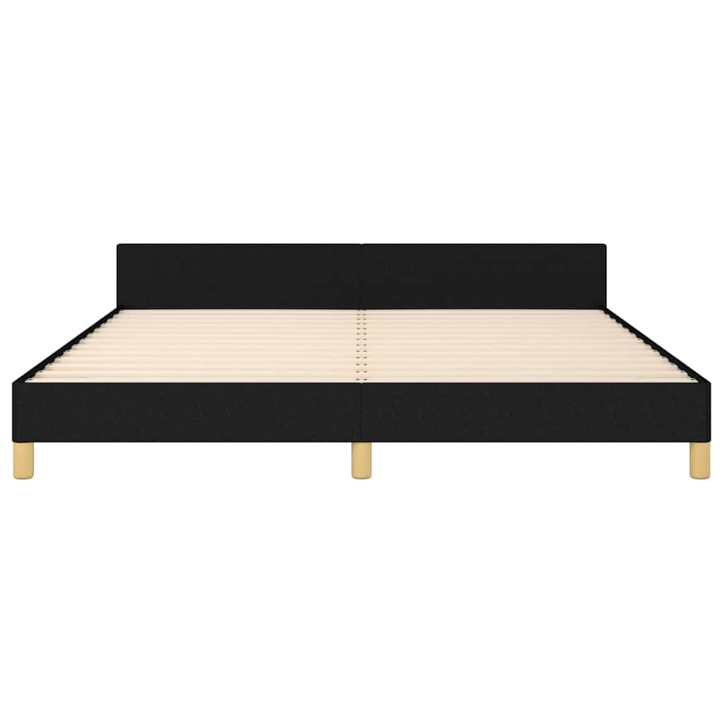 sengeramme uden madras 160x200 cm stof sort