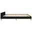 sengeramme uden madras 160x200 cm stof sort