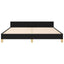 sengeramme uden madras 180x200 cm stof sort