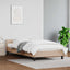 Sengeramme med hovedgærde uden madras Cappuccino 90x190 cm
