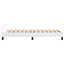 Sengeramme med hovedgærde uden madras Hvid 90x200 cm