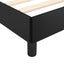 Sengeramme med hovedgærde uden madras Sort 120x200 cm