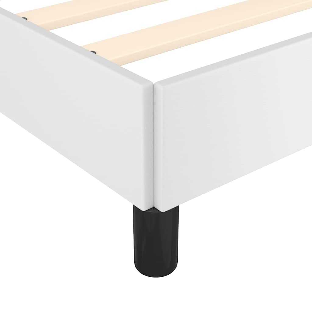 Sengeramme med hovedgærde uden madras Hvid 120x200 cm